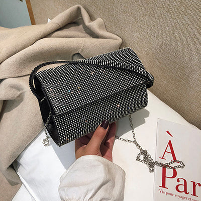 Diamond fashion small square bag shoulder bag